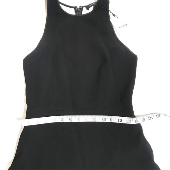 Theory Felicitina Fit & Flare black Dress - Picture 7 of 8